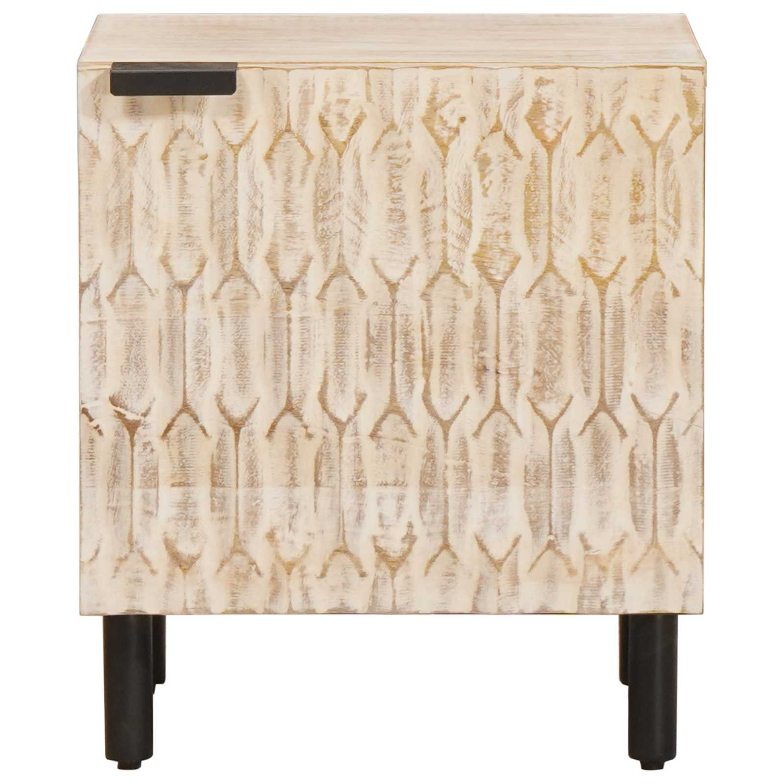 Armario de Noche 2 pcs 40 x 33 x 46 cm Madera de mango maciza