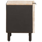 Armario de Noche 2 pcs 40 x 33 x 46 cm Madera de mango maciza