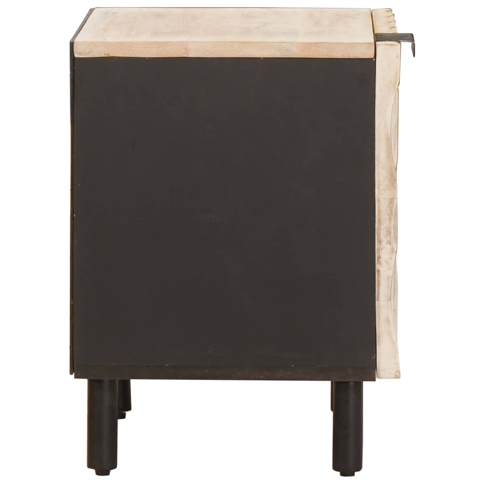 Armario de Noche 2 pcs 40 x 33 x 46 cm Madera de mango maciza