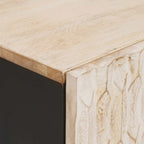 Armario de Noche 2 pcs 40 x 33 x 46 cm Madera de mango maciza