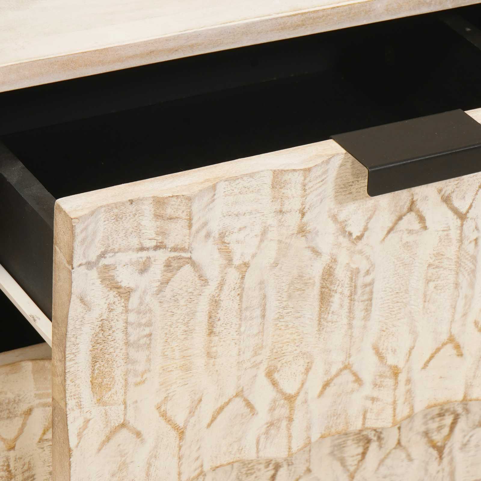 Armario de Noche 2 pcs 40 x 33 x 46 cm Madera de mango maciza