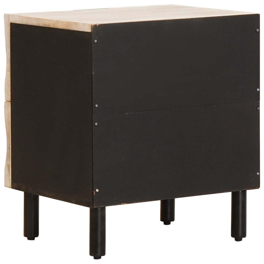 Armario de Noche 2 pcs 40 x 33 x 46 cm Madera de mango maciza