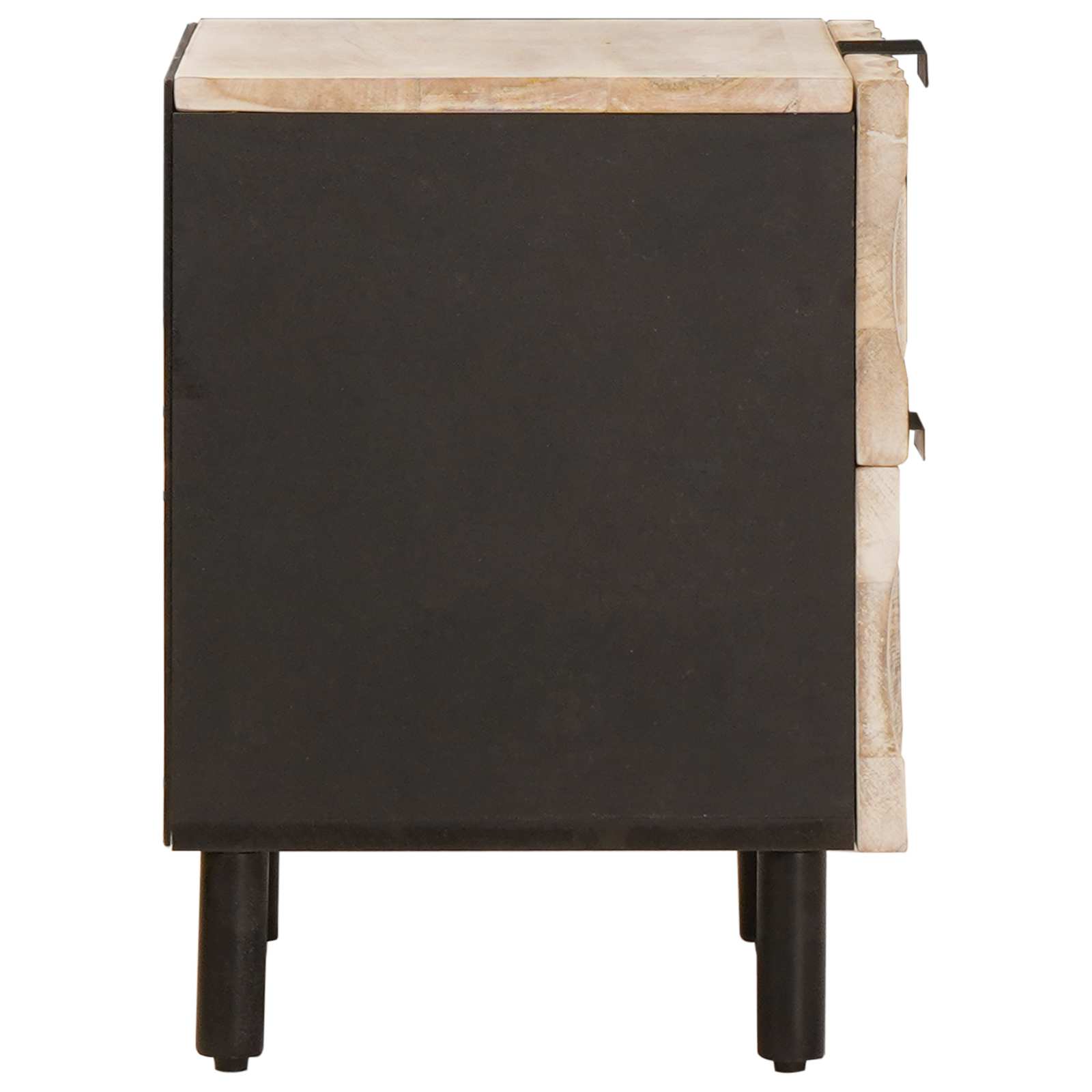Armario de Noche 2 pcs 40 x 33 x 46 cm Madera de mango maciza
