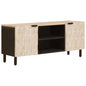 Mueble de TV Acabado de Acacia Marrón 105 x 33 x 46 cm
