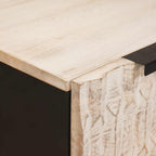 Mesa de Café 80 x 50 x 40 cm Madera de mango maciza