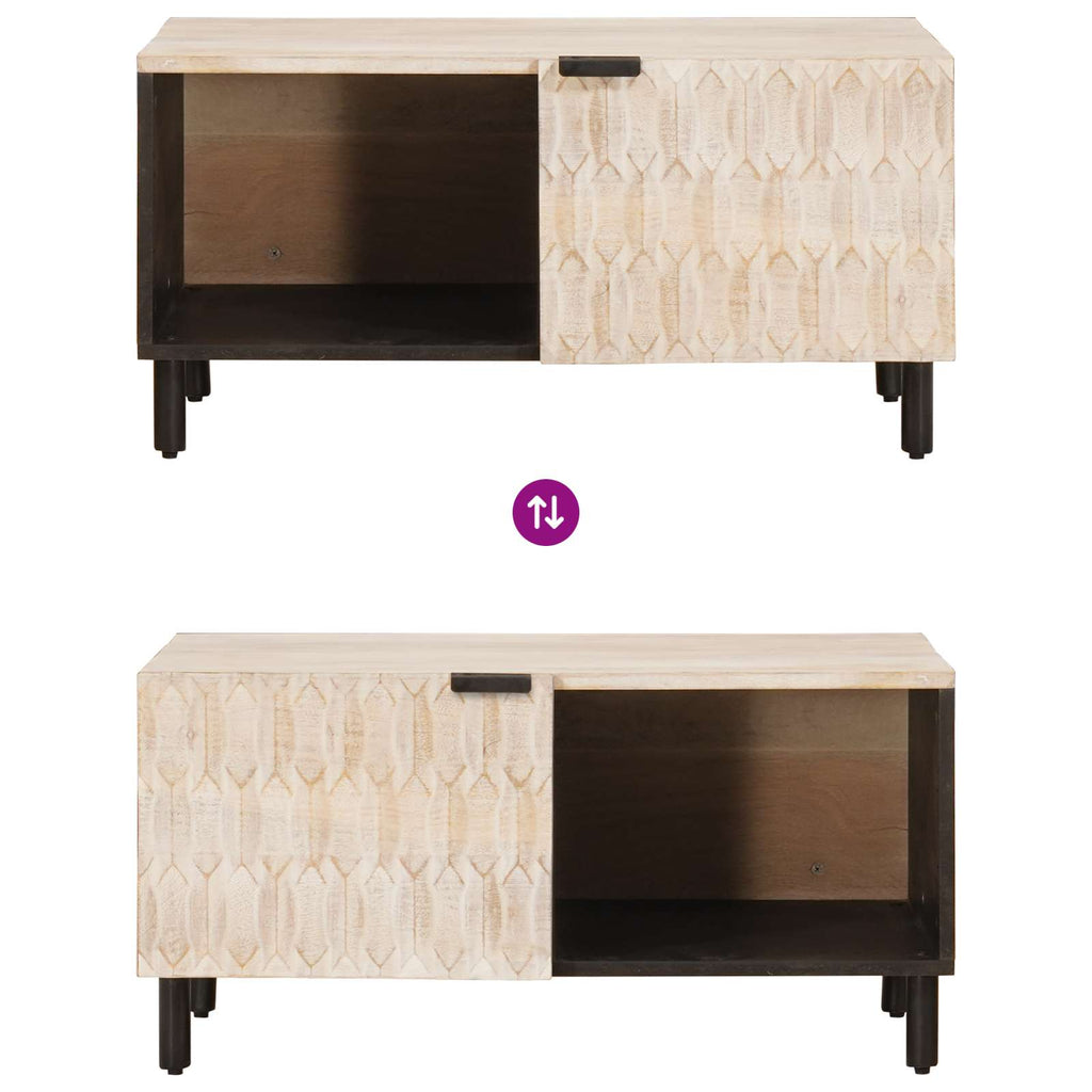 Mesa de Café 80 x 50 x 40 cm Madera de mango maciza