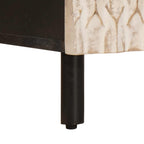 Armario de Noche 2 pcs 40 x 33 x 46 cm Madera de mango maciza