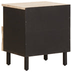 Armario de Noche 2 pcs 40 x 33 x 46 cm Madera de mango maciza