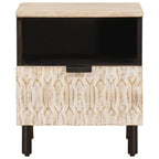 Armario de Noche 2 pcs 40 x 33 x 46 cm Madera de mango maciza