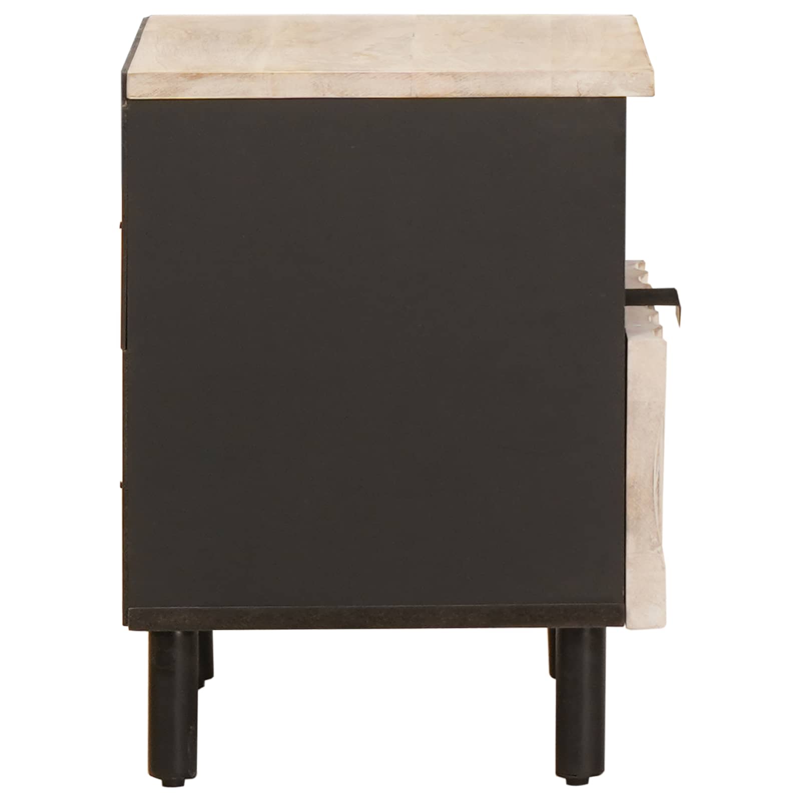 Armario de Noche 2 pcs 40 x 33 x 46 cm Madera de mango maciza