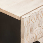 Armario de Noche 50 x 33 x 60 cm Madera de mango maciza