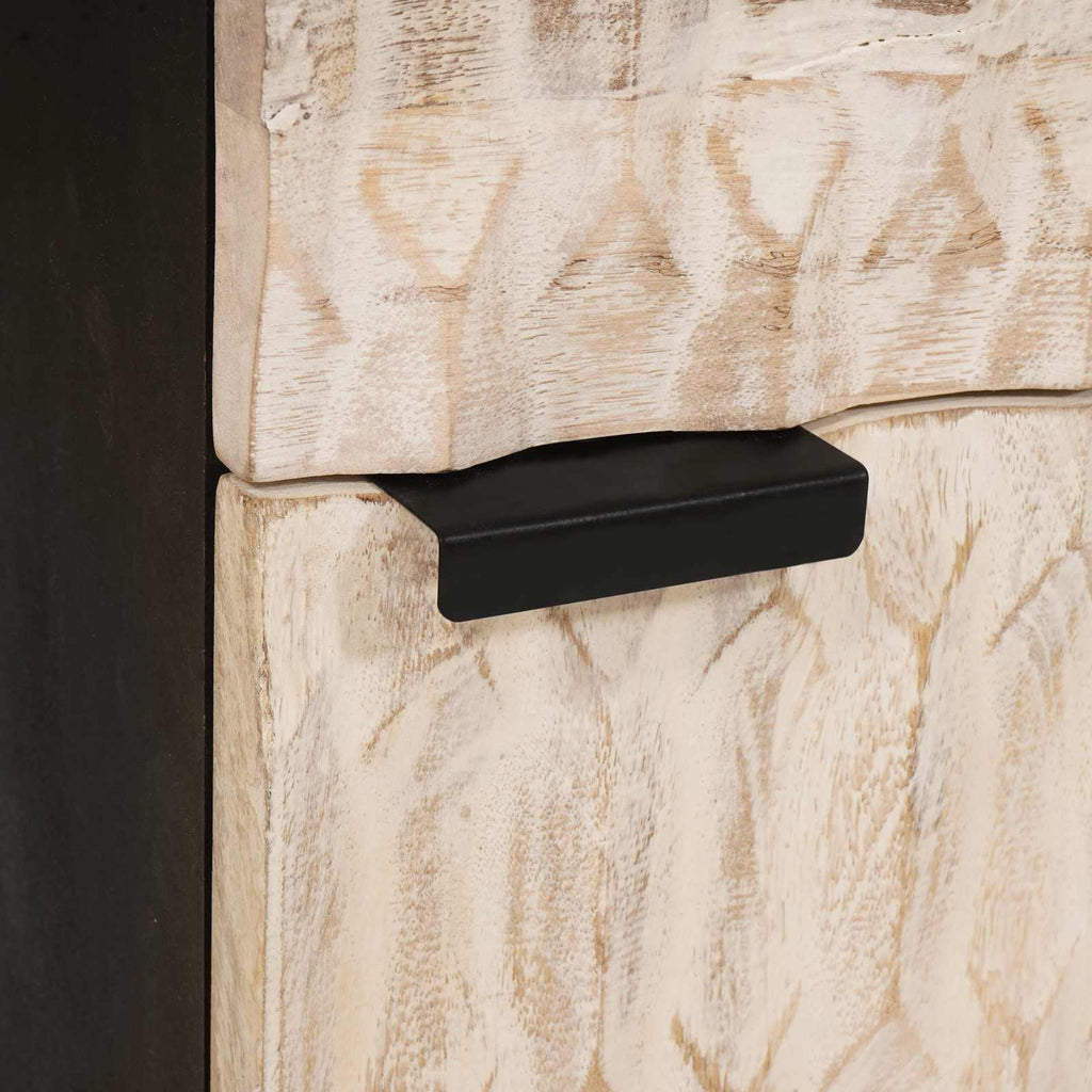 Armario de Noche 50 x 33 x 60 cm Madera de mango maciza