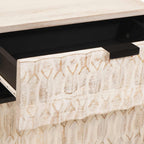 Armario de Noche 50 x 33 x 60 cm Madera de mango maciza