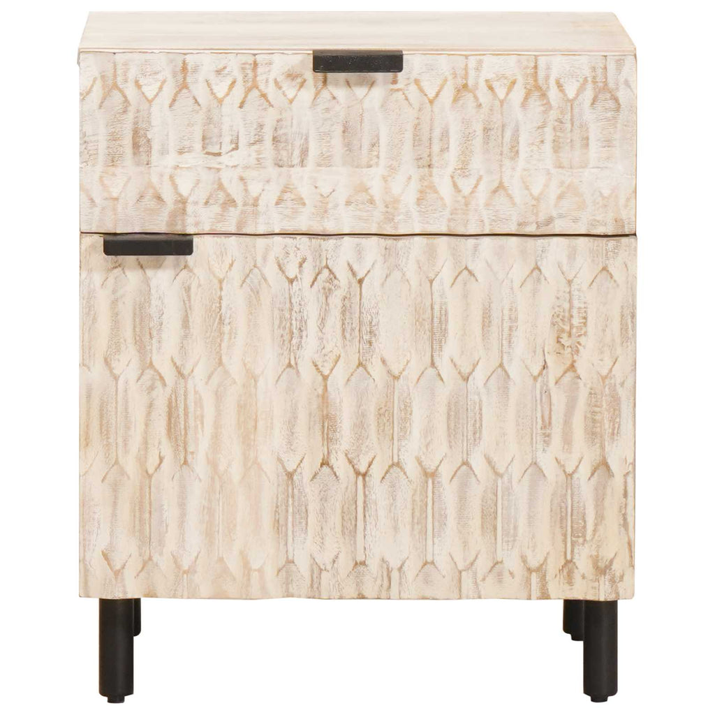 Armario de Noche 50 x 33 x 60 cm Madera de mango maciza