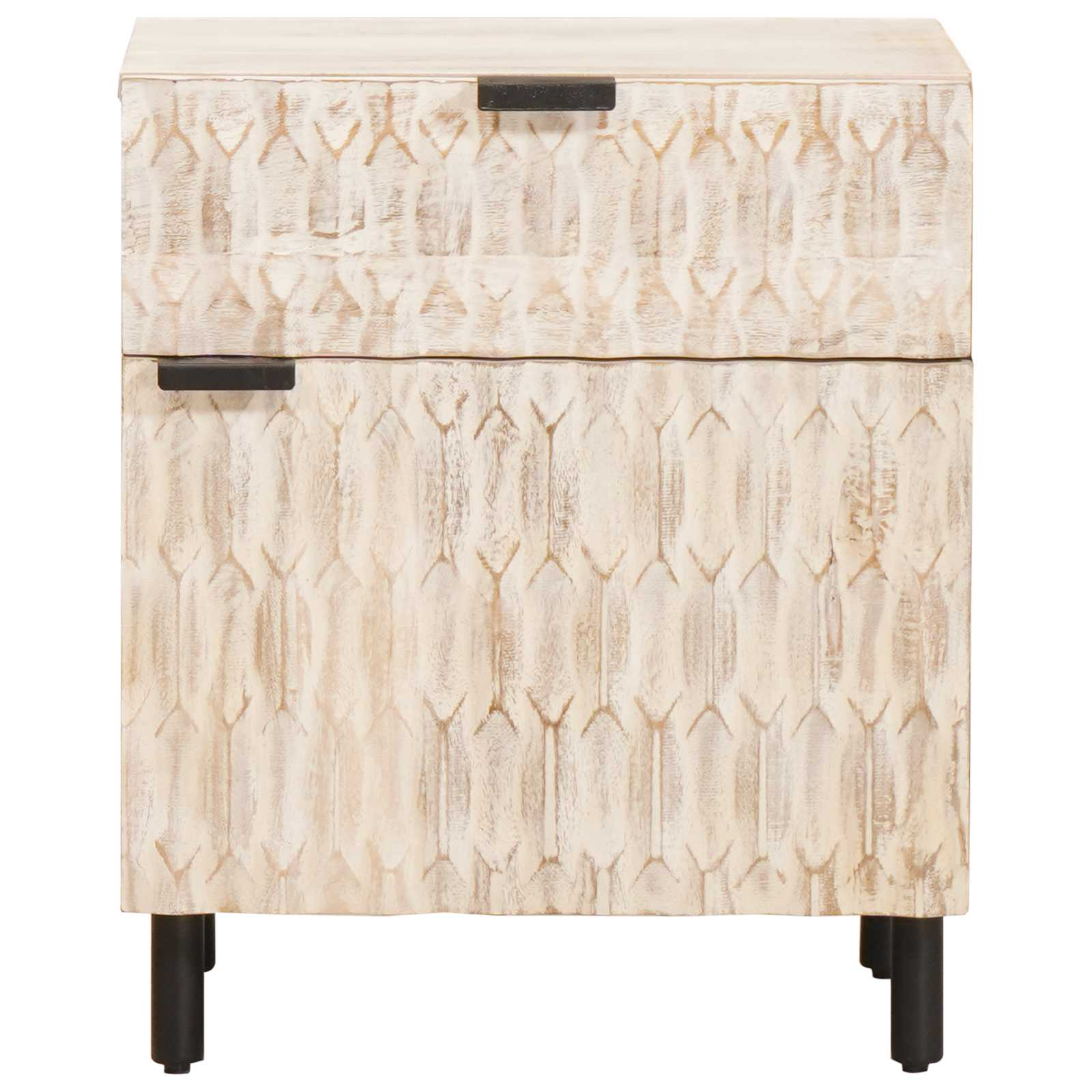 Armario de Noche 50 x 33 x 60 cm Madera de mango maciza
