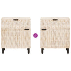 Armario de Noche 50 x 33 x 60 cm Madera de mango maciza