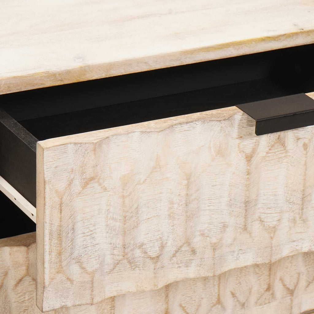 Armario de Noche 50 x 33 x 62 cm Madera de mango maciza