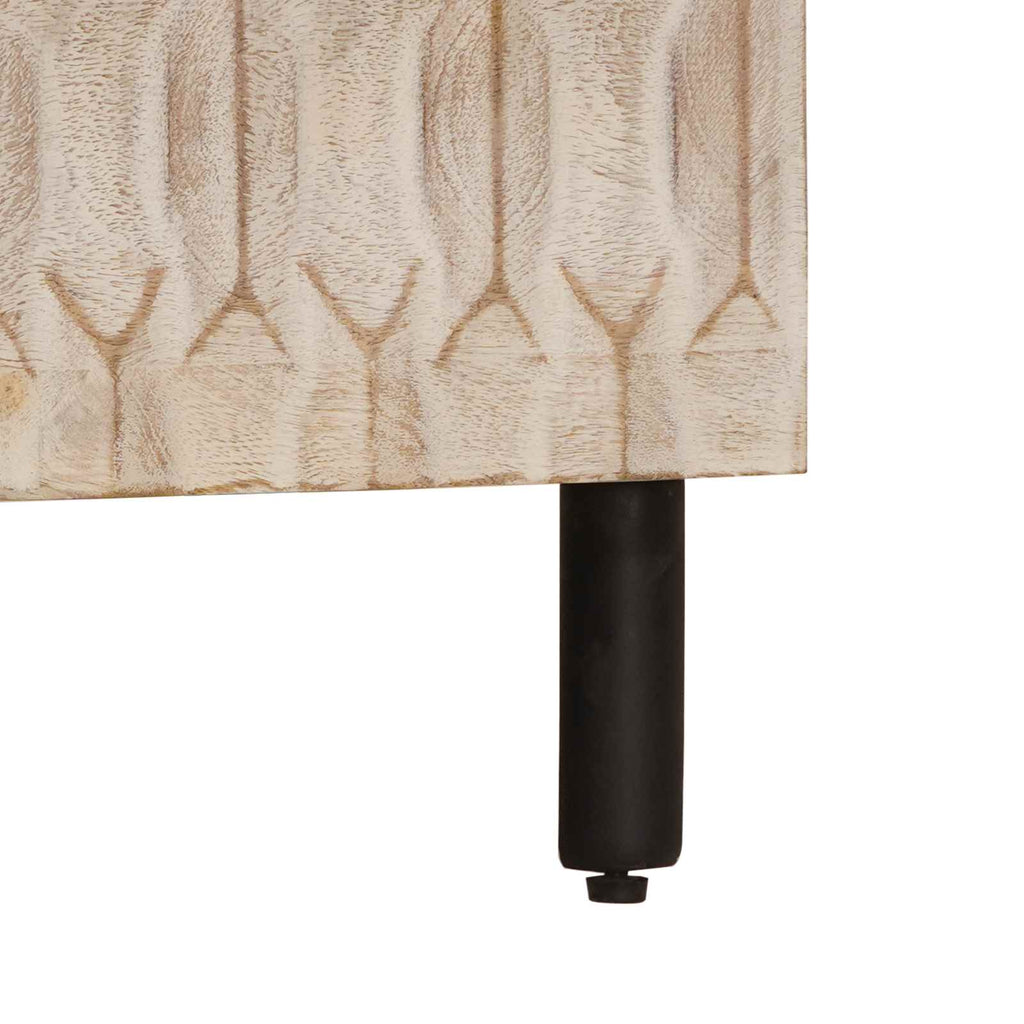 Armario de Noche 50 x 33 x 62 cm Madera de mango maciza