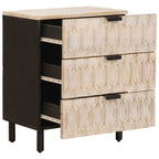 Armario de Noche 50 x 33 x 62 cm Madera de mango maciza