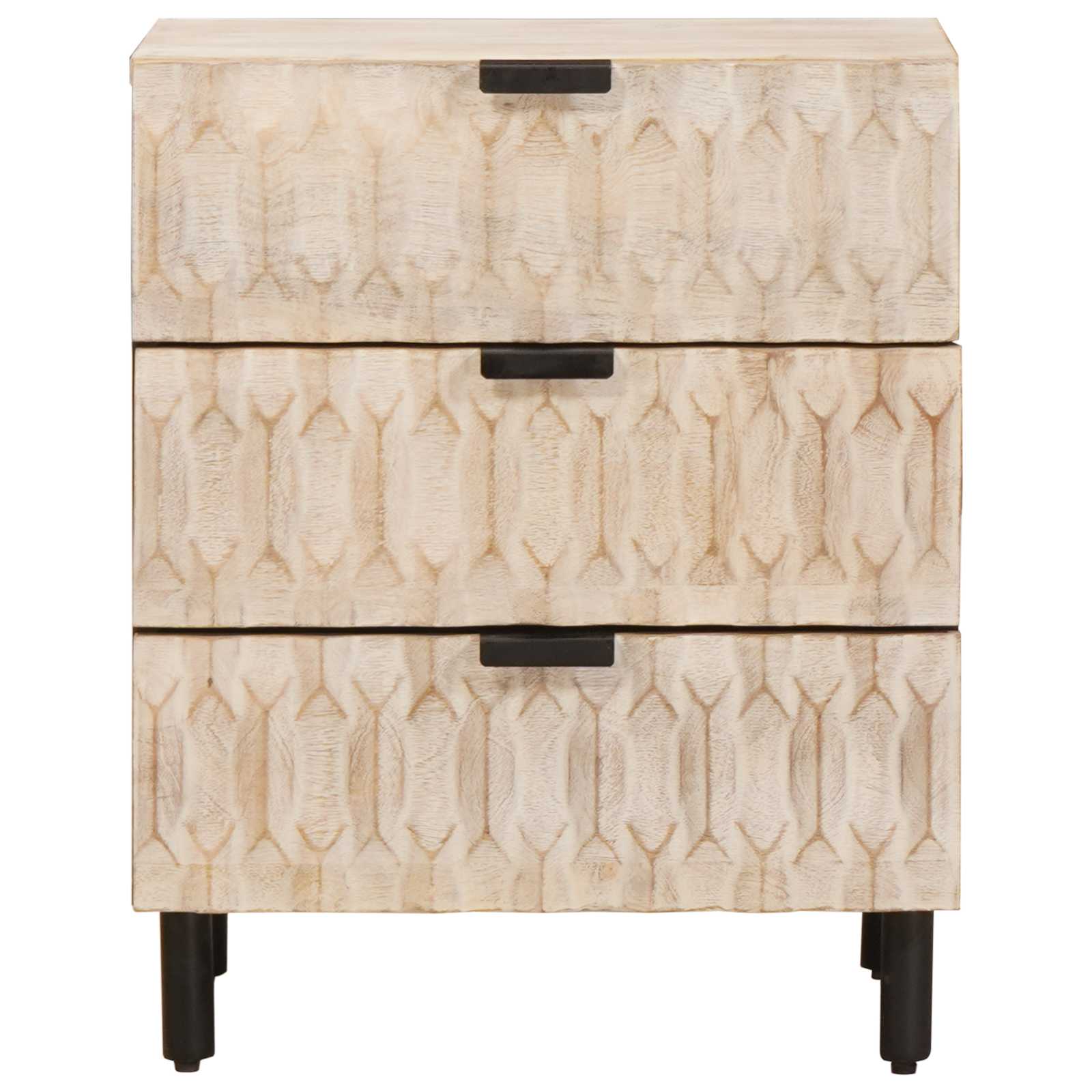 Armario de Noche 50 x 33 x 62 cm Madera de mango maciza