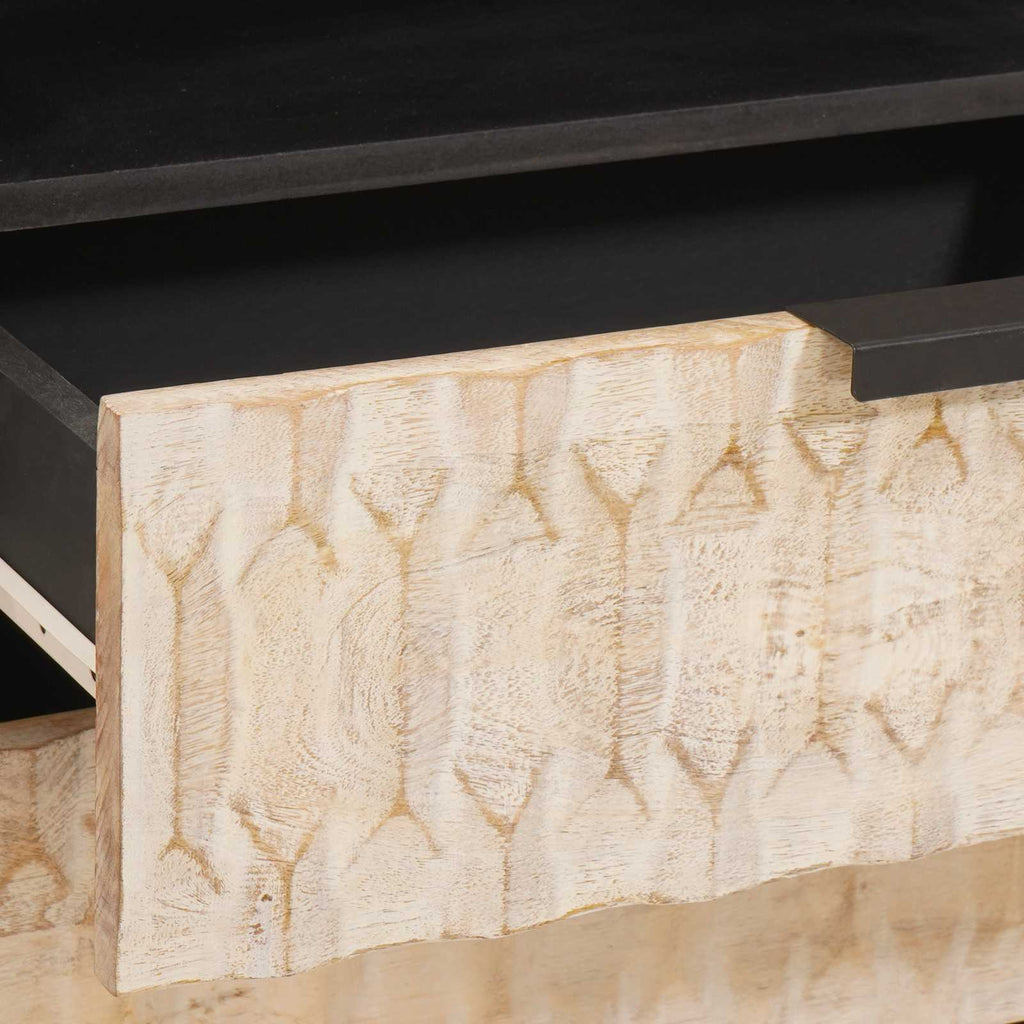 Armario de Noche 50 x 33 x 60 cm Madera de mango maciza
