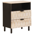 Armario de Noche 50 x 33 x 60 cm Madera de mango maciza
