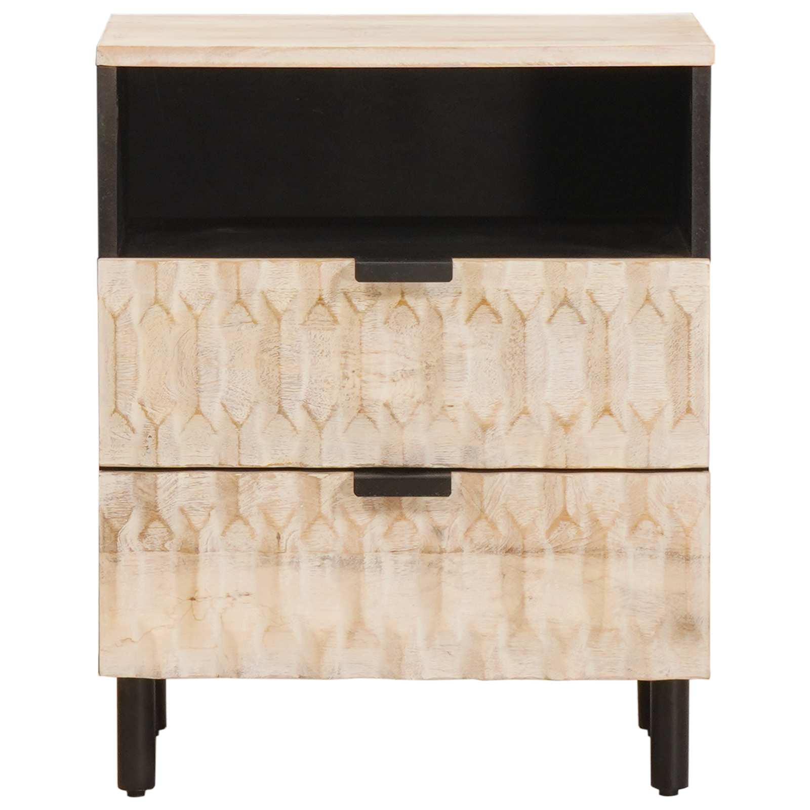 Armario de Noche 50 x 33 x 60 cm Madera de mango maciza