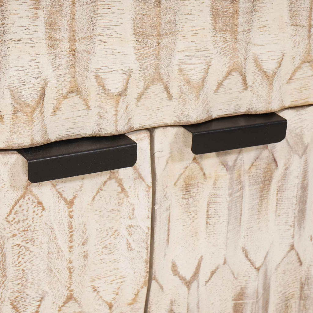 Armario de Noche 50 x 33 x 60 cm Madera de mango maciza