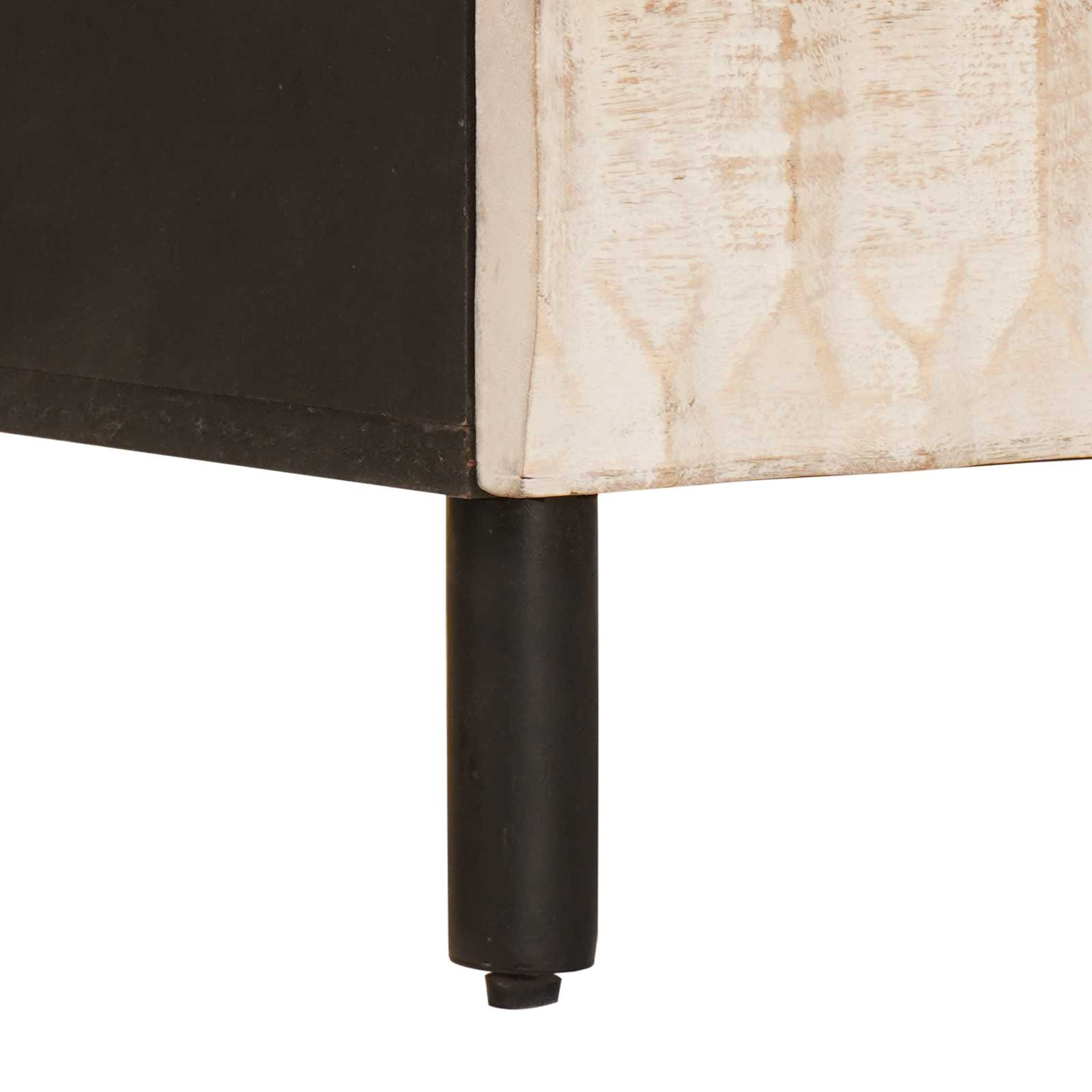 Armario de Noche 50 x 33 x 60 cm Madera de mango maciza