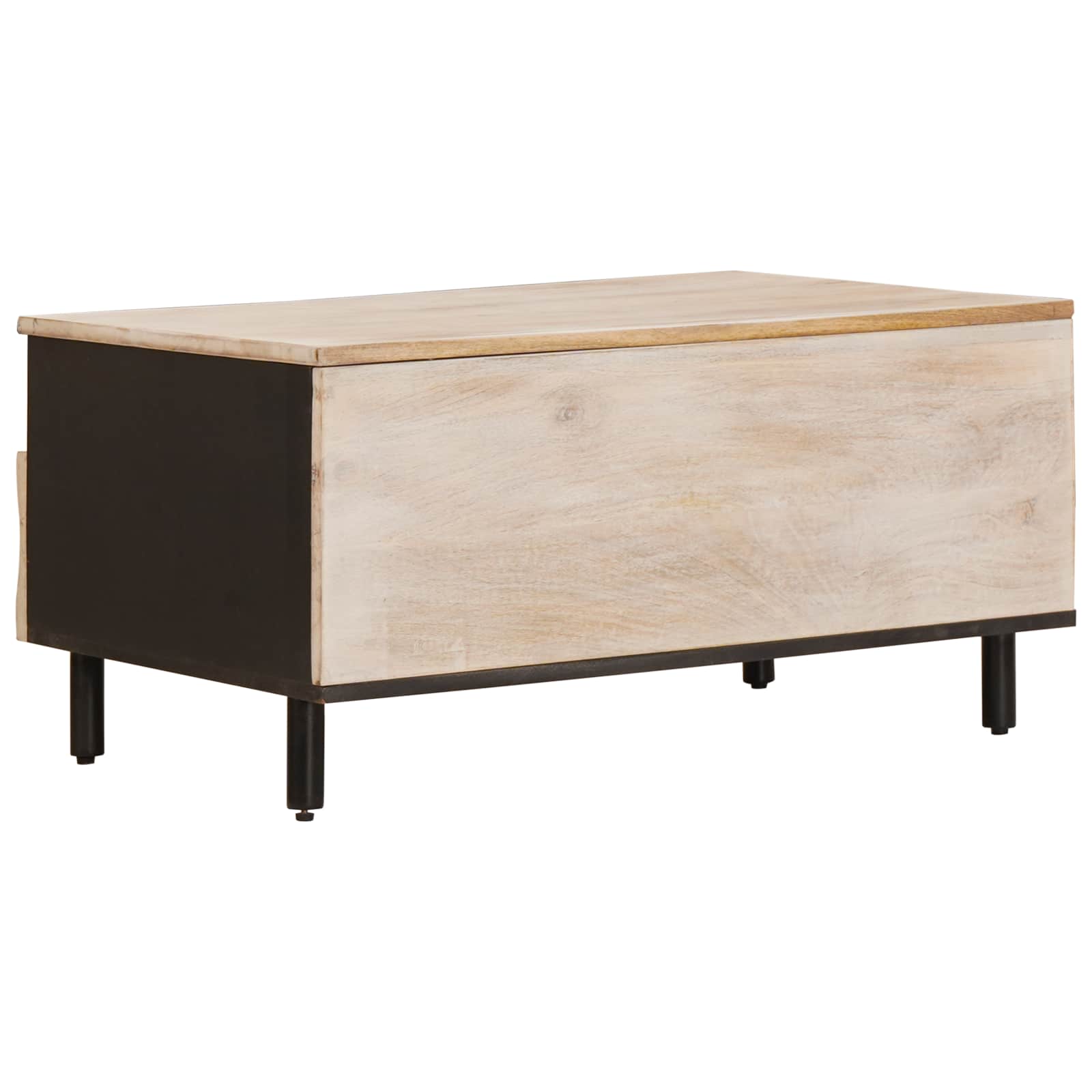 Mesa de Café con cajón 80 x 54 x 40 cm Madera de mango maciza