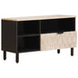 Mueble de TV con cajón Acabado de Acacia Marrón 80 x 33 x 46 cm