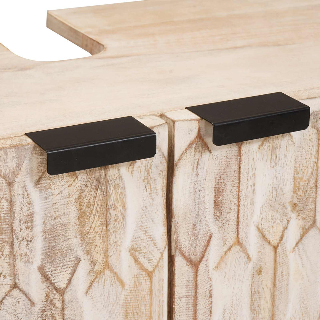 Mueble de lavabo para baño con estante 62 x 33 x 58 cm