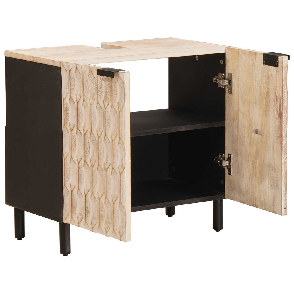 Mueble de lavabo para baño con estante 62 x 33 x 58 cm