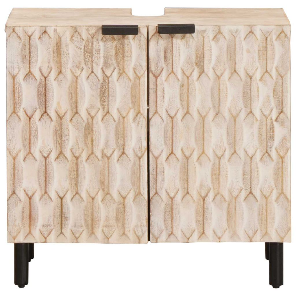 Mueble de lavabo para baño con estante 62 x 33 x 58 cm