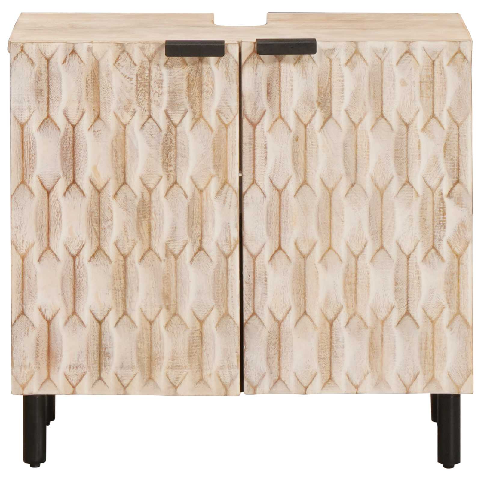 Mueble de lavabo para baño con estante 62 x 33 x 58 cm