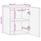 Gabinete Colgante de Baño con estante 38 x 33 x 48 cm