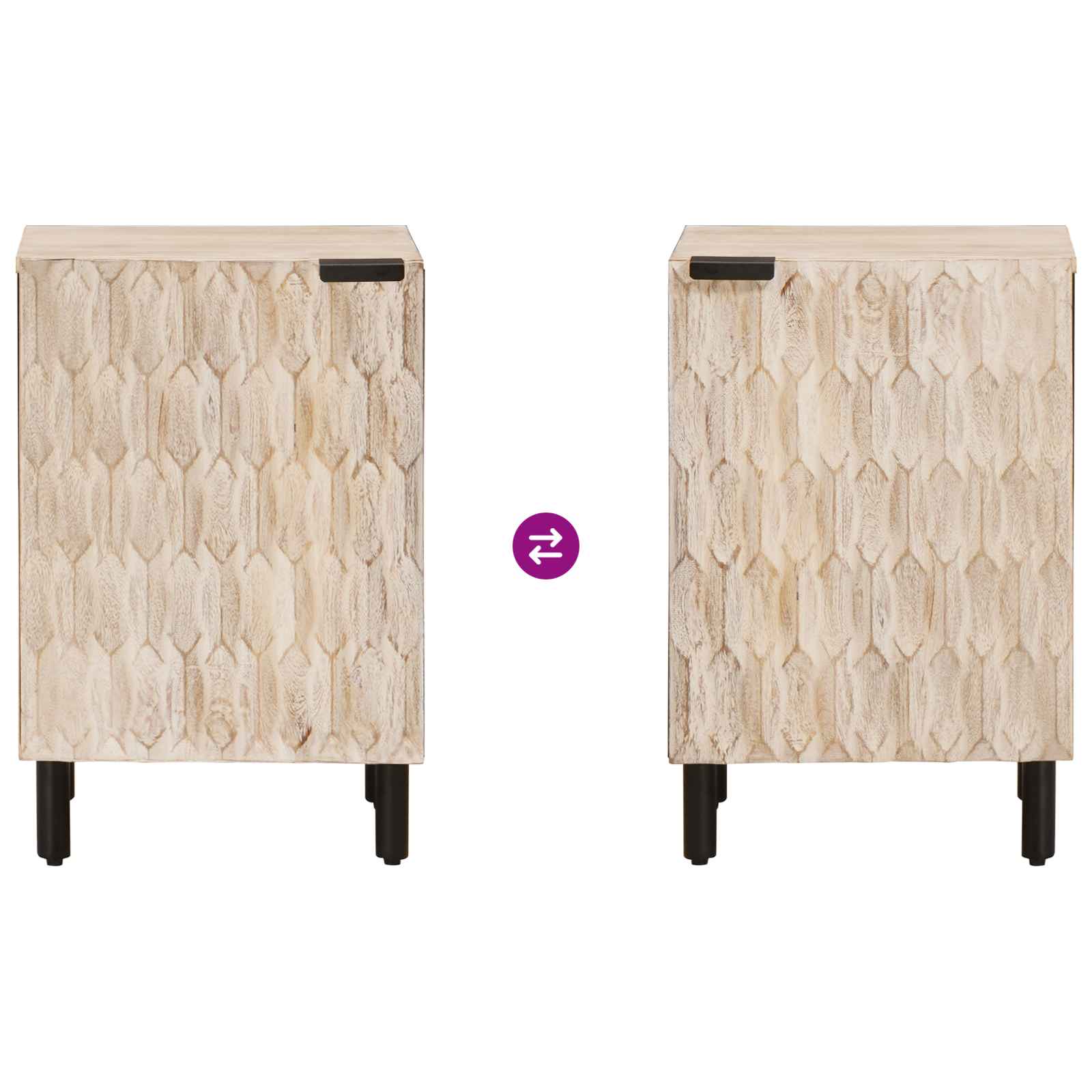 Mueble de Cuarto de Baño 38 x 33 x 58 cm Madera de mango maciza