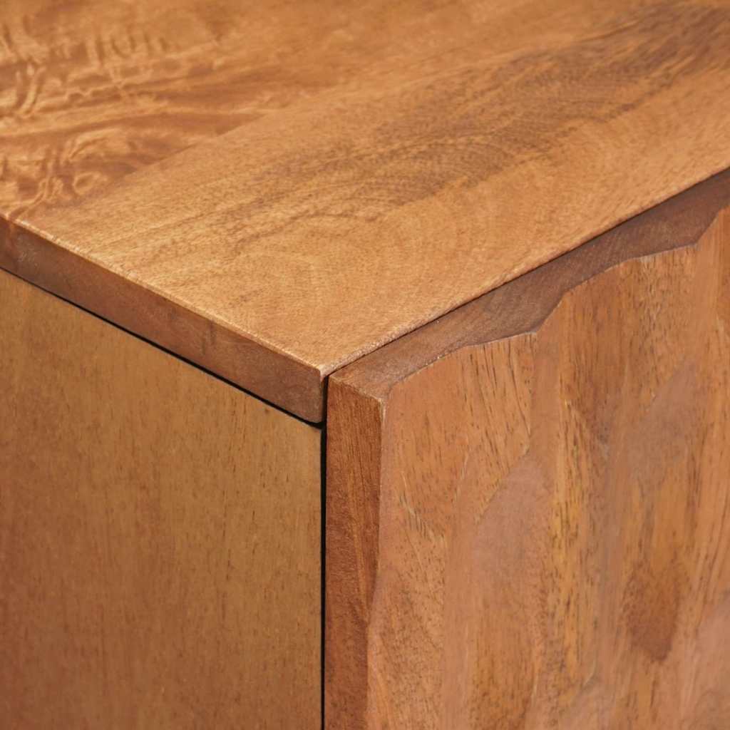 Mueble de TV Acabado de Acacia Marrón 105 x 33 x 46 cm