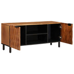 Mueble de TV Acabado de Acacia Marrón 105 x 33 x 46 cm