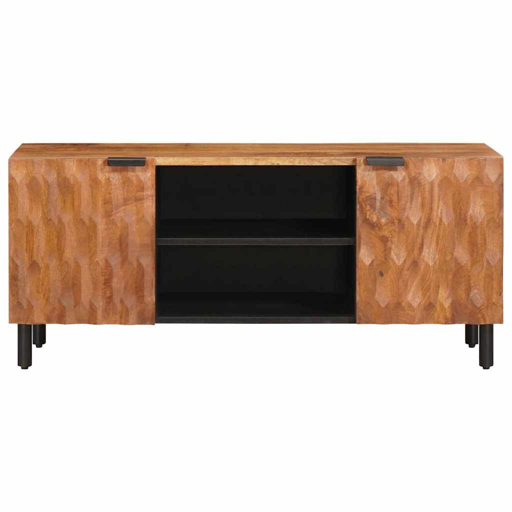 Mueble de TV Acabado de Acacia Marrón 105 x 33 x 46 cm