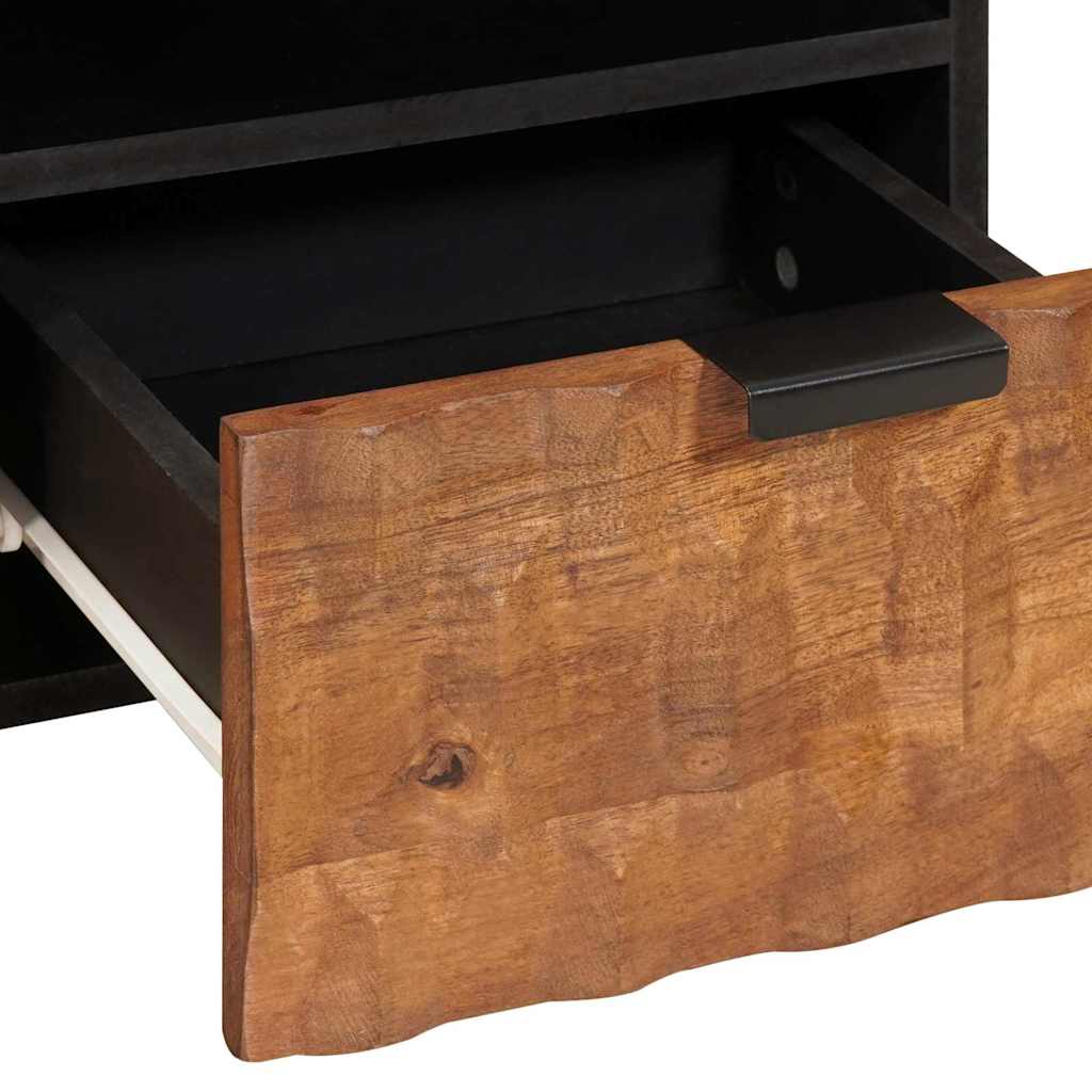 Mueble de TV con cajón Acabado de Acacia Marrón 70 x 33 x 46 cm