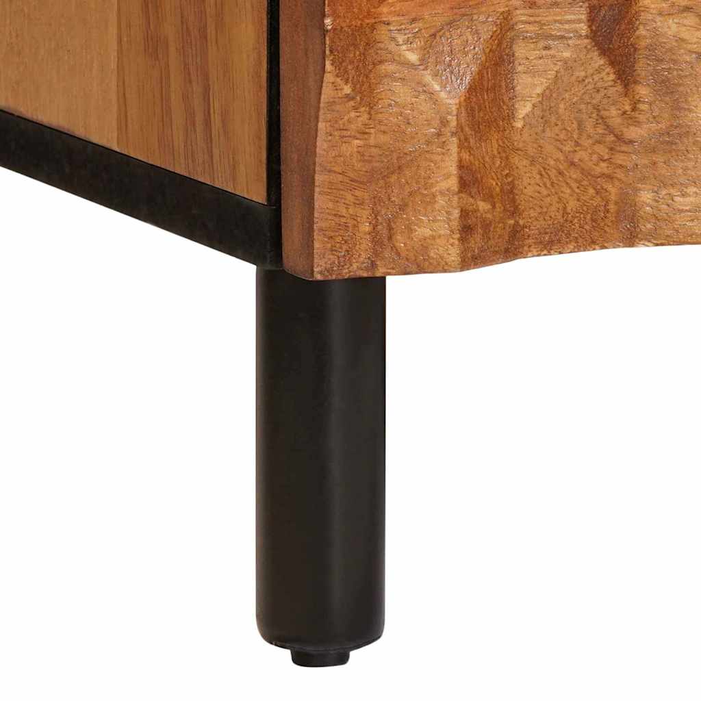 Mueble de TV con cajón Acabado de Acacia Marrón 70 x 33 x 46 cm