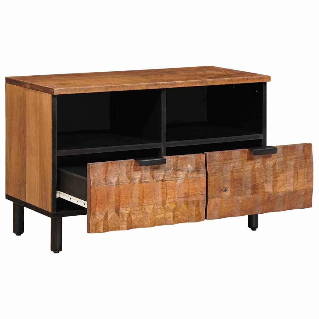 Mueble de TV con cajón Acabado de Acacia Marrón 70 x 33 x 46 cm