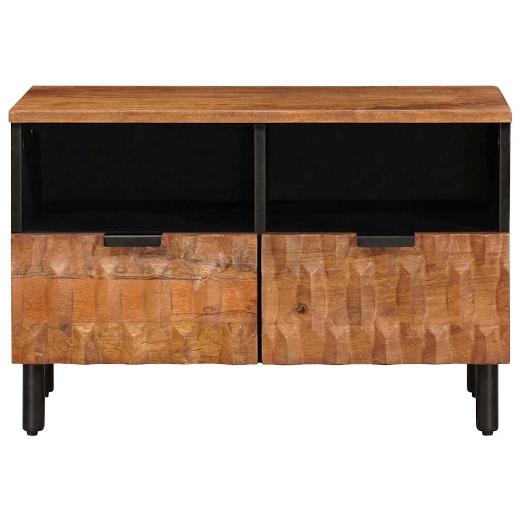 Mueble de TV con cajón Acabado de Acacia Marrón 70 x 33 x 46 cm