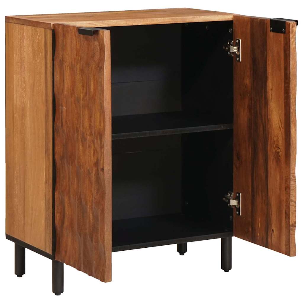 Aparador Acabado de Acacia Marrón 60 x 33 x 75 cm