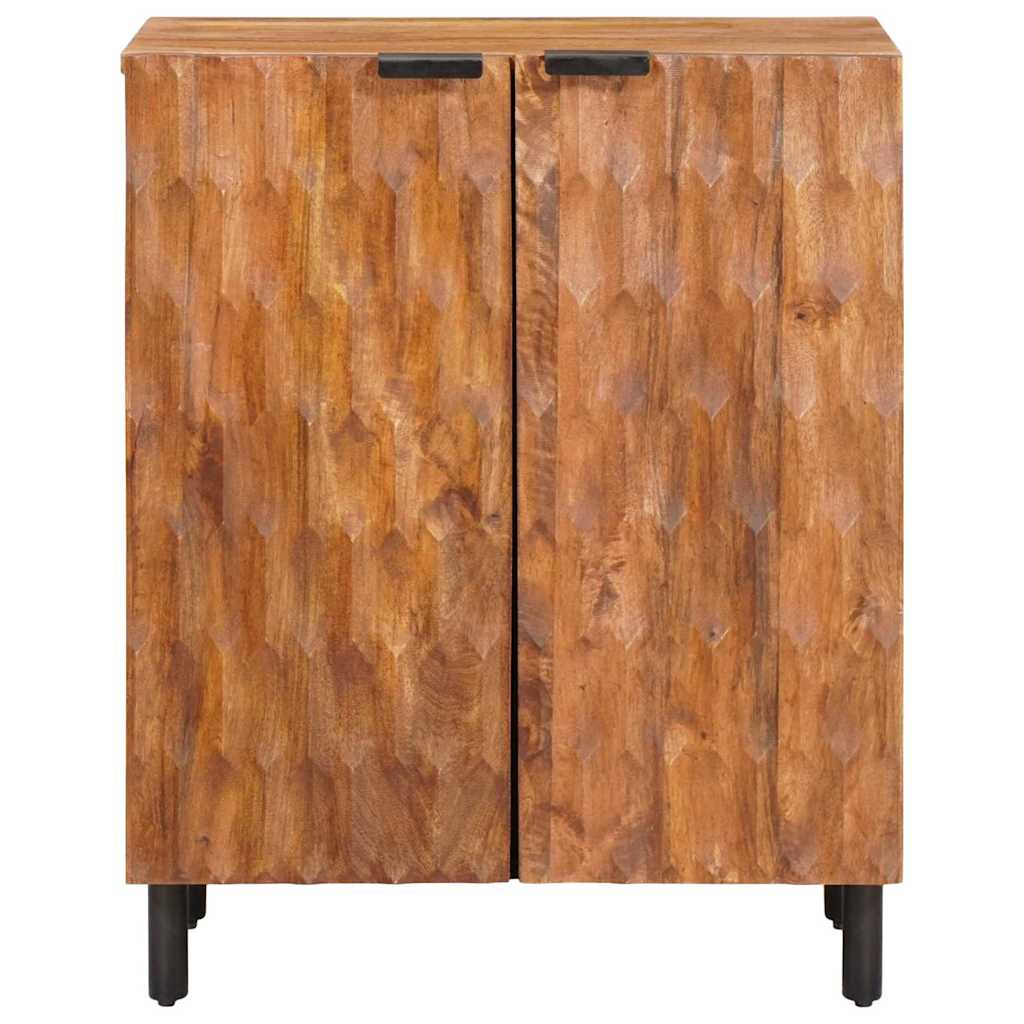 Aparador Acabado de Acacia Marrón 60 x 33 x 75 cm