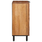 Aparador Acabado de Acacia Marrón 60 x 33 x 75 cm
