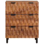 Aparador Acabado de Acacia Marrón 60 x 33 x 75 cm