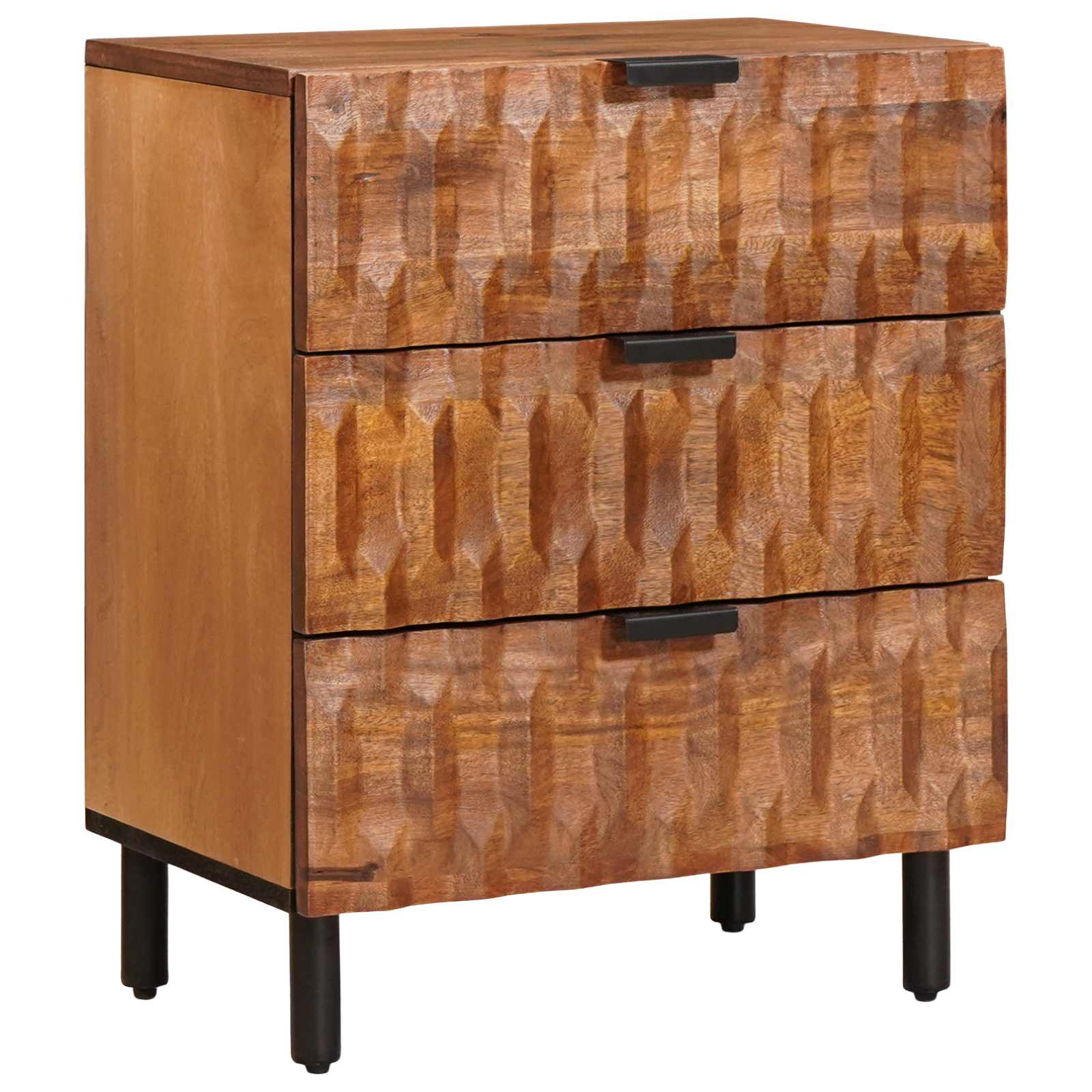 Armario de Noche 50 x 33 x 62 cm Madera de mango maciza