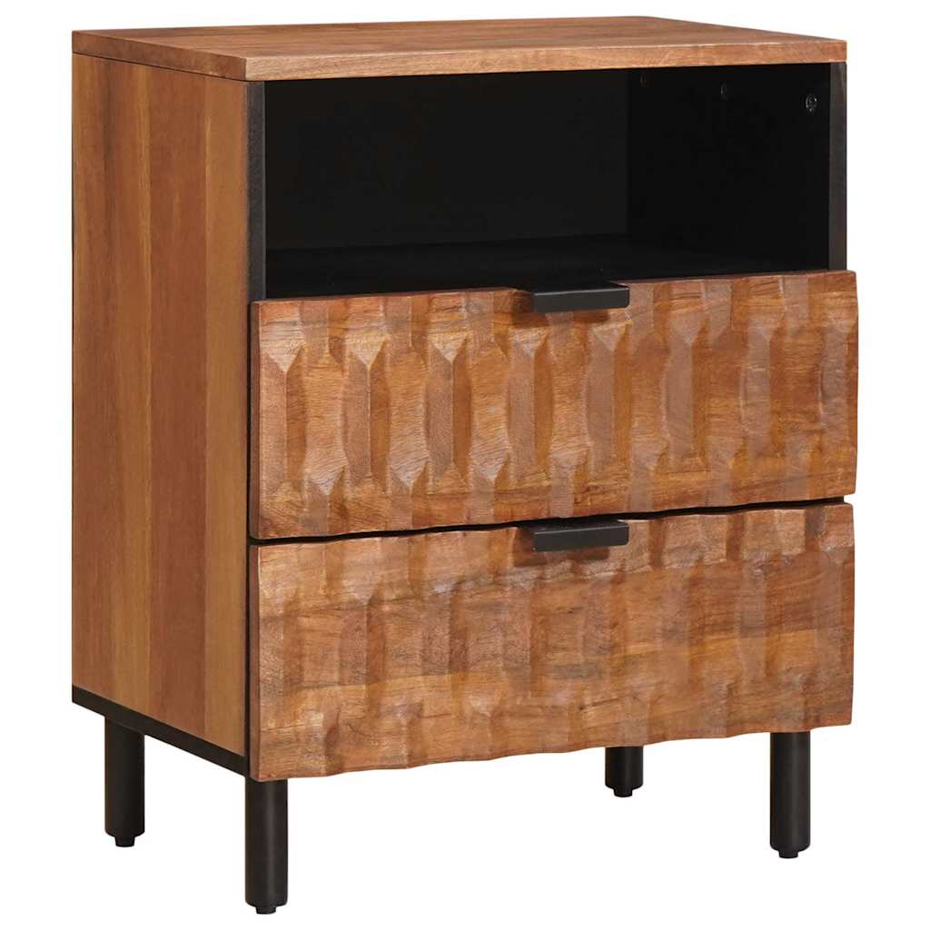 Armario de Noche 50 x 33 x 60 cm Madera de mango maciza